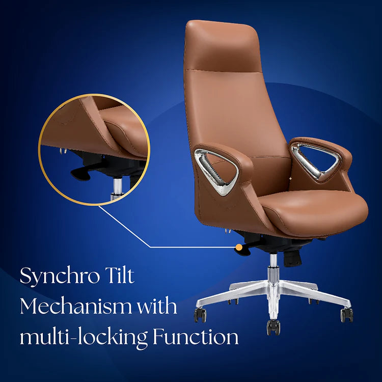 LS1006 Premium Leather Chair | High-Back