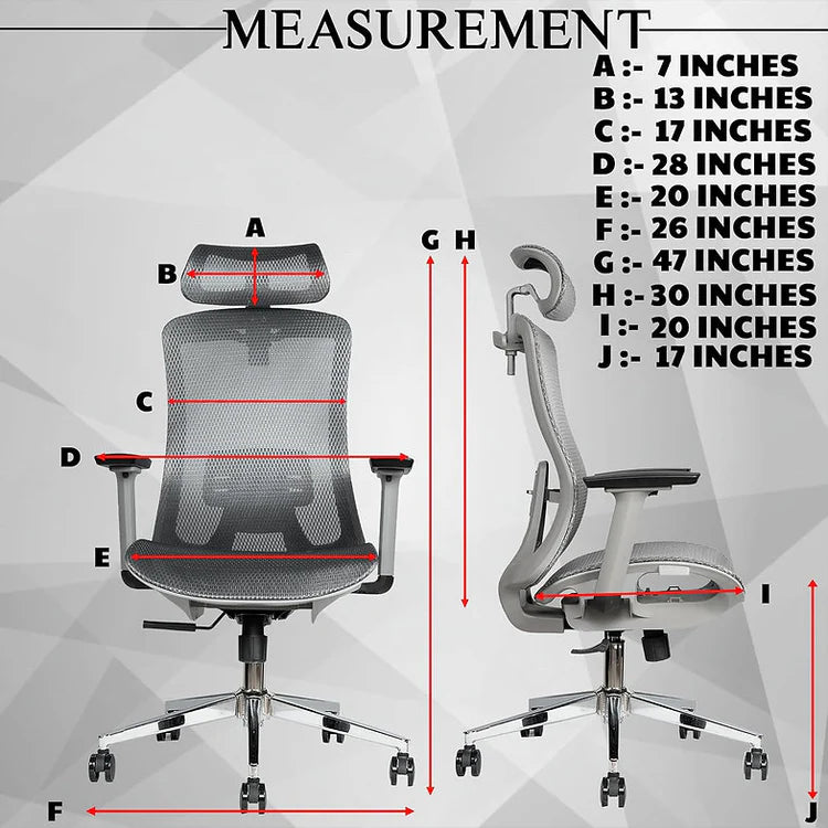 EP1015 Cushion Chair - Ergonomic Mesh Premium Office & Work Chair