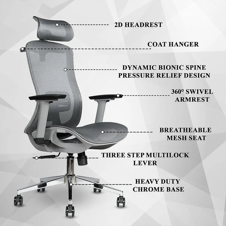 EP1015 Cushion Chair - Ergonomic Mesh Premium Office & Work Chair