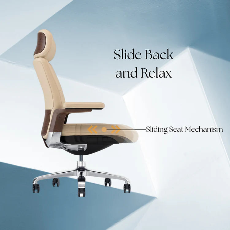 LS1001 Premium Leather Chair | High-Back