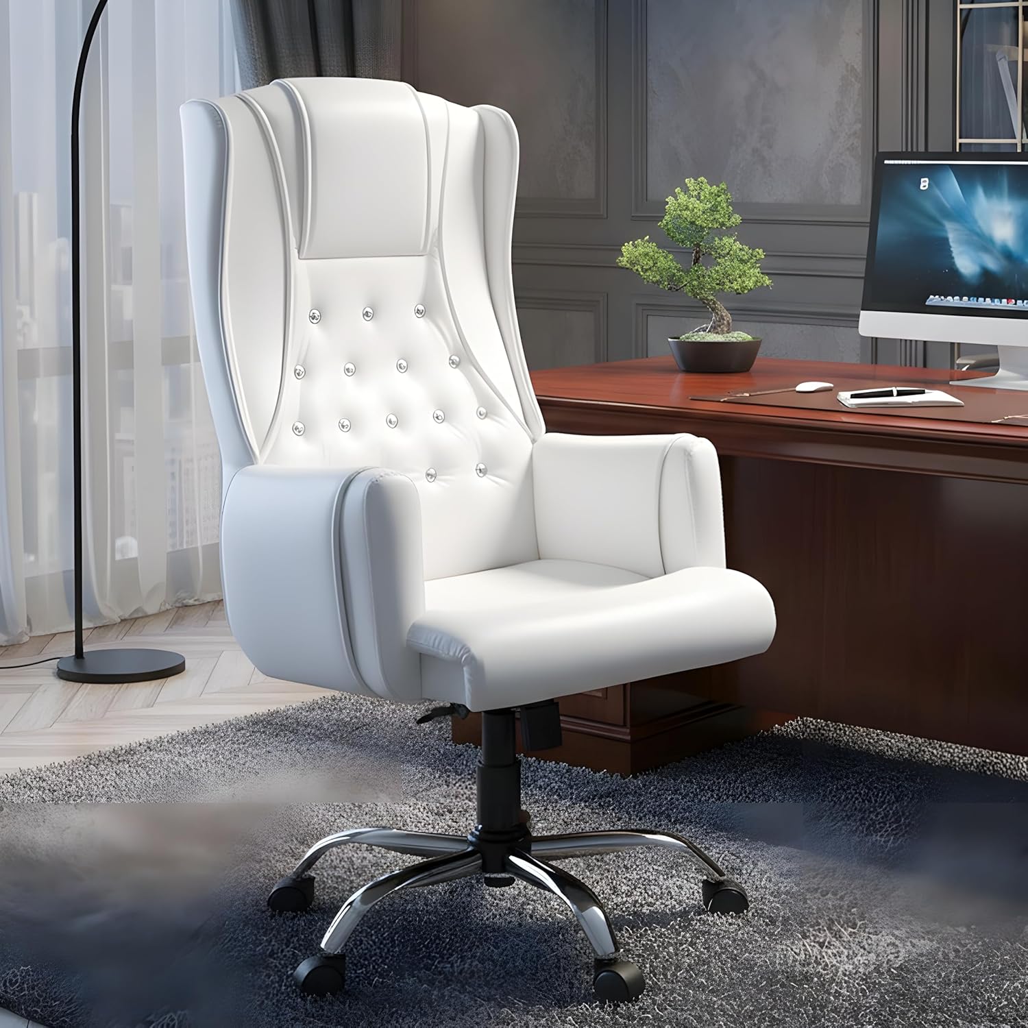 LS1014 Premium Leather Chair | High-Back