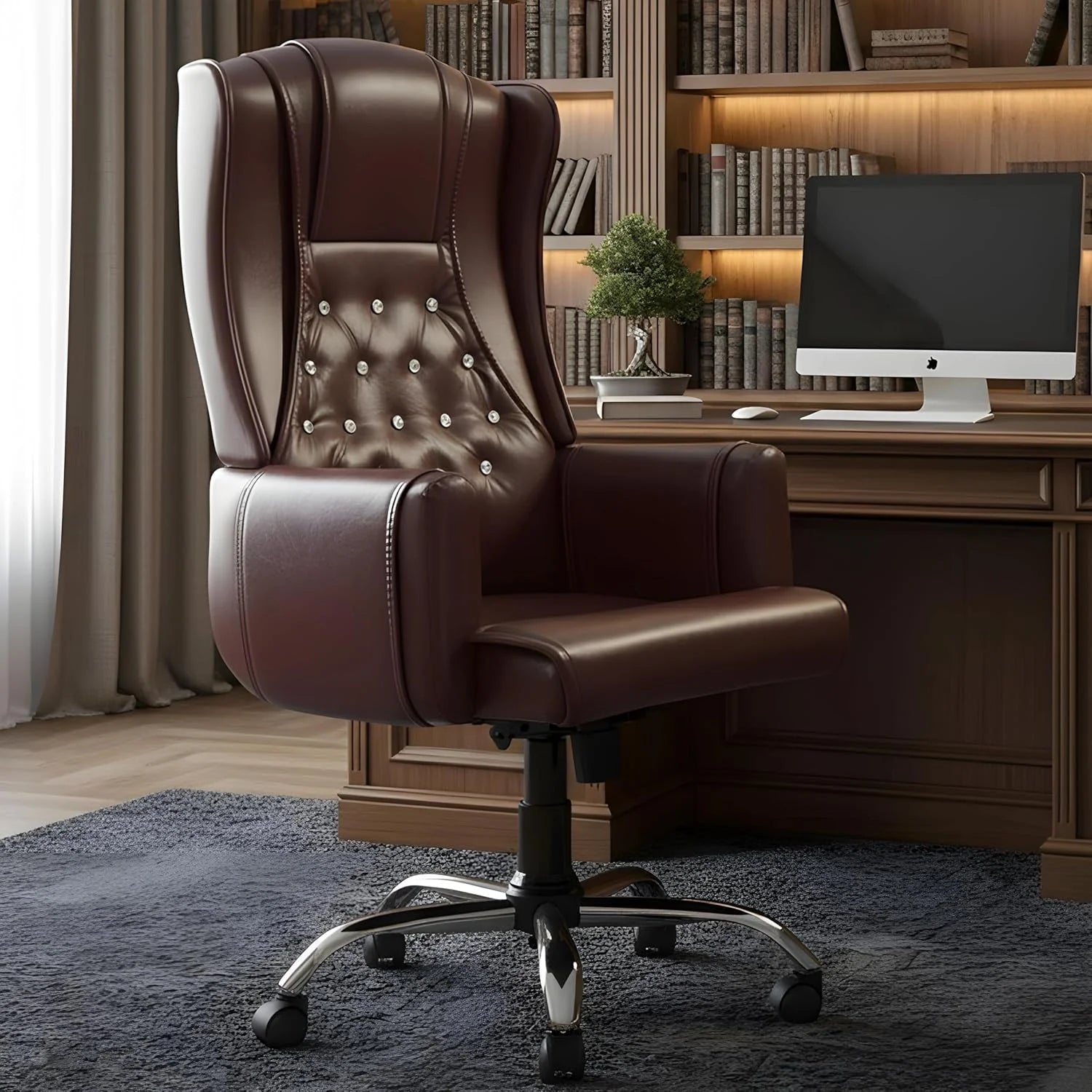 LS1014 Premium Leather Chair | High-Back