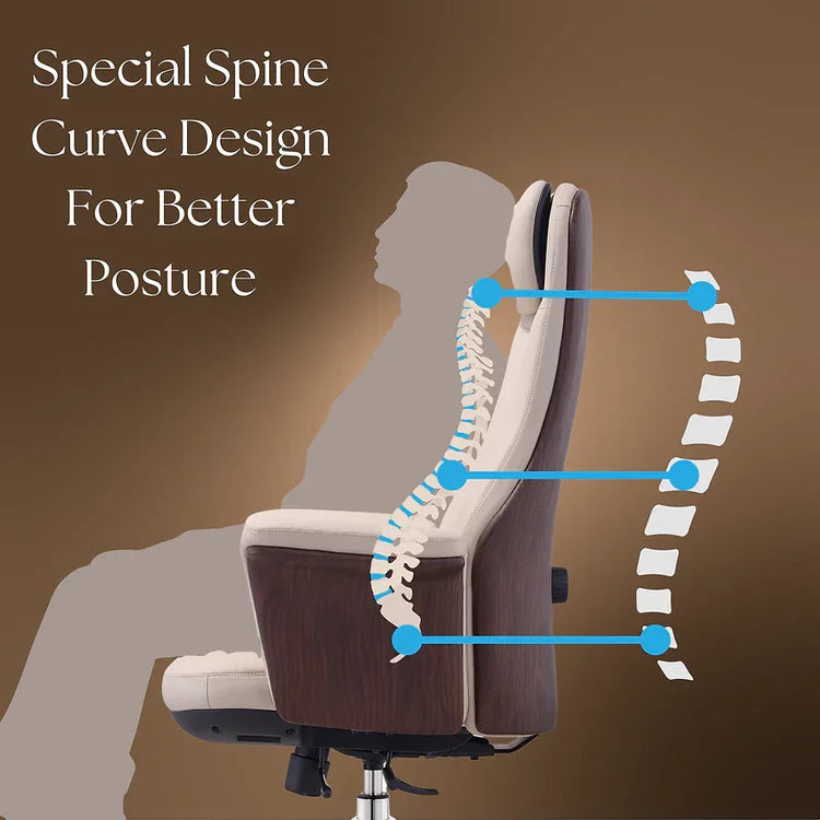 LS1004 Premium Leather Chair | High-Back