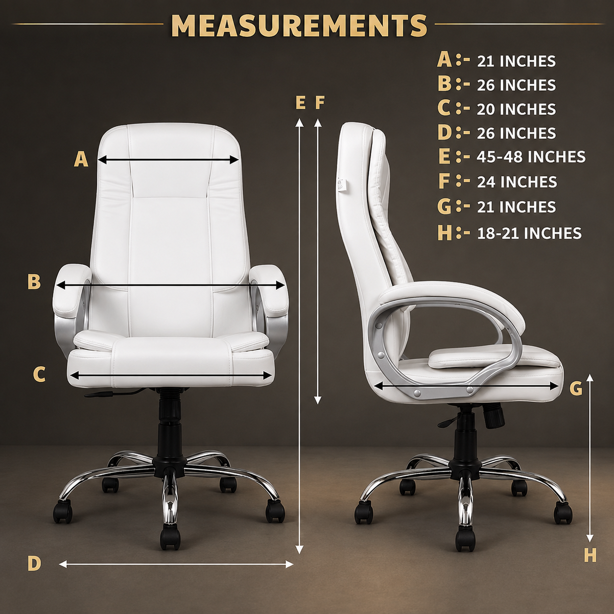 PE1004 Premium Leather Office Chair