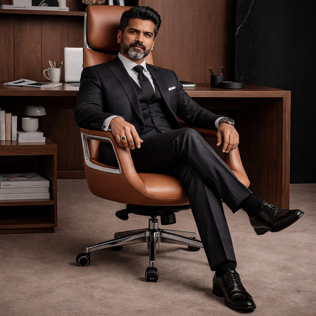 LS1002 Premium Leather Chair | High-Back