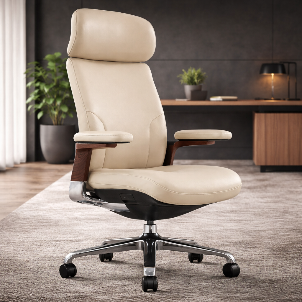 LS1001 Premium Leather Chair | High-Back