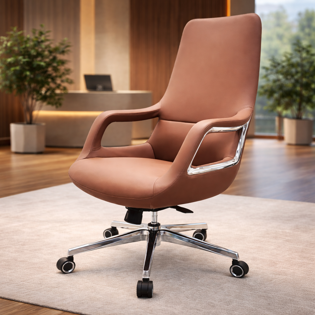 LS1008 Premium Leather Chair | Mid-Back