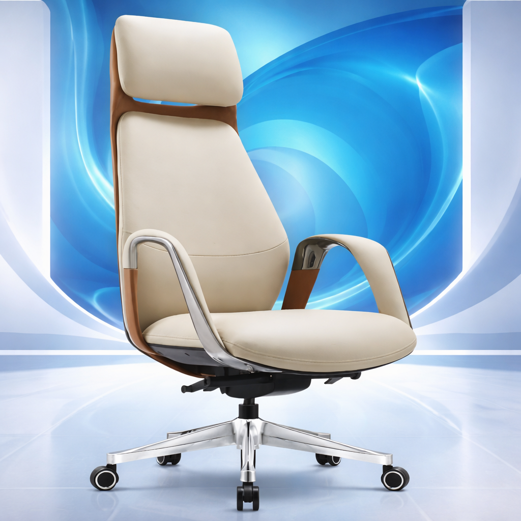 LS1009 Premium Leather Chair | High-Back