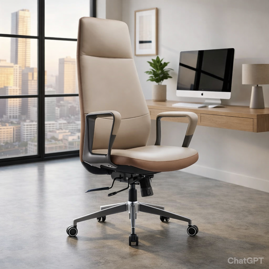 LS1010 Premium Leather Chair | High-Back