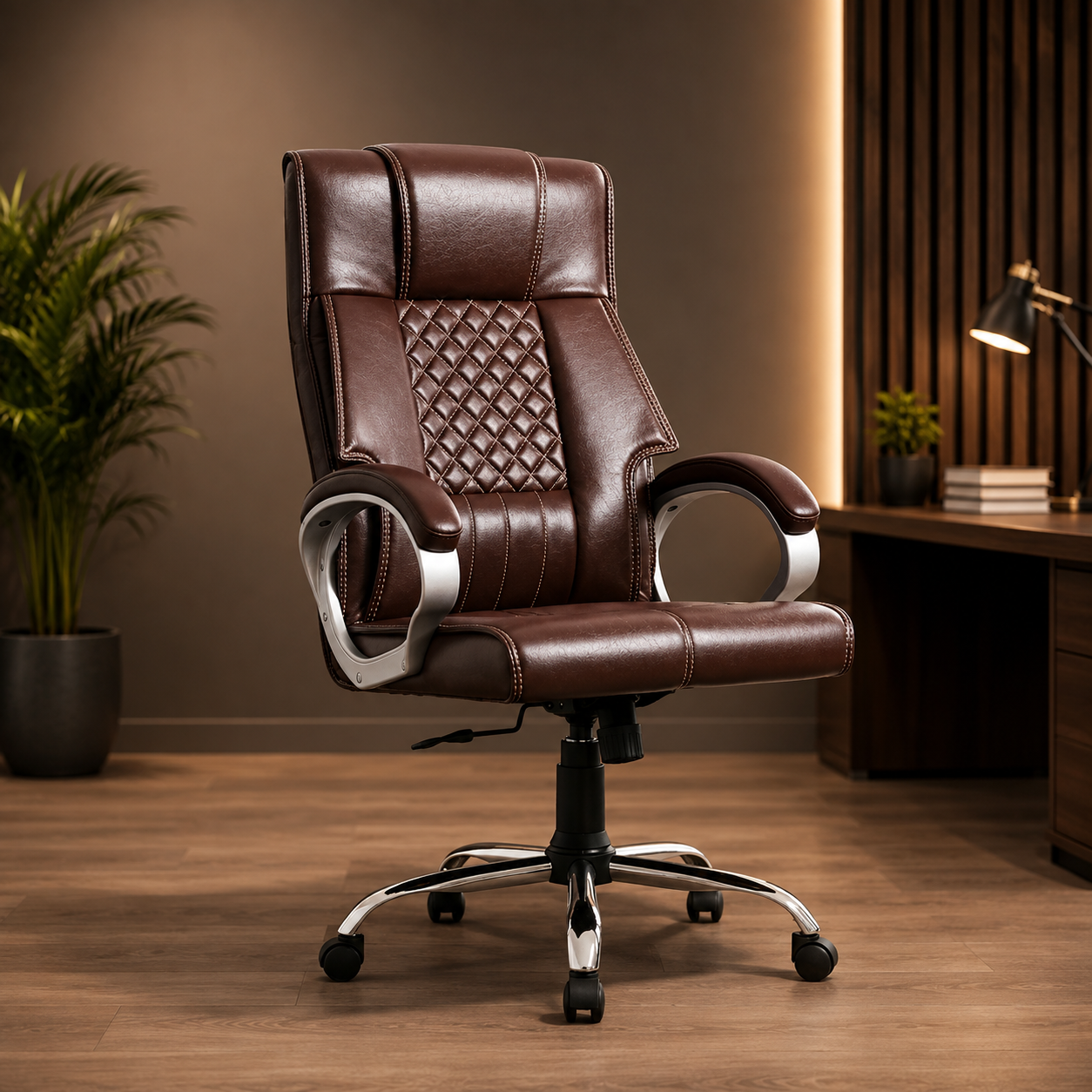 PE1002 Premium Leather Office Chair