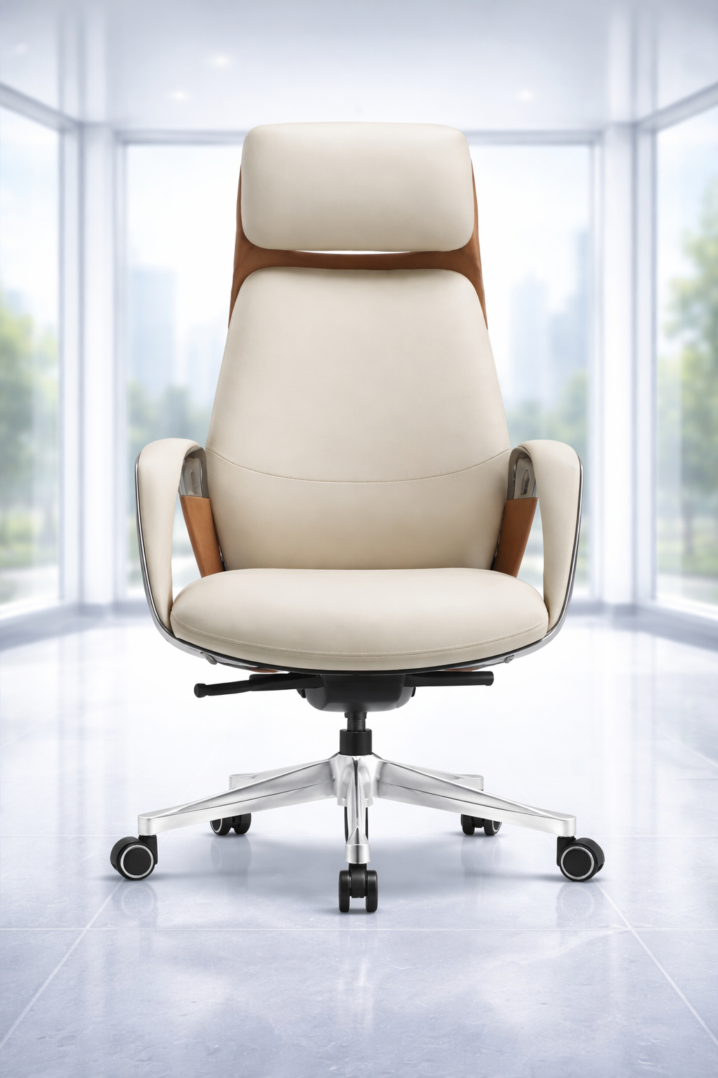 LS1009 Premium Leather Chair | High-Back