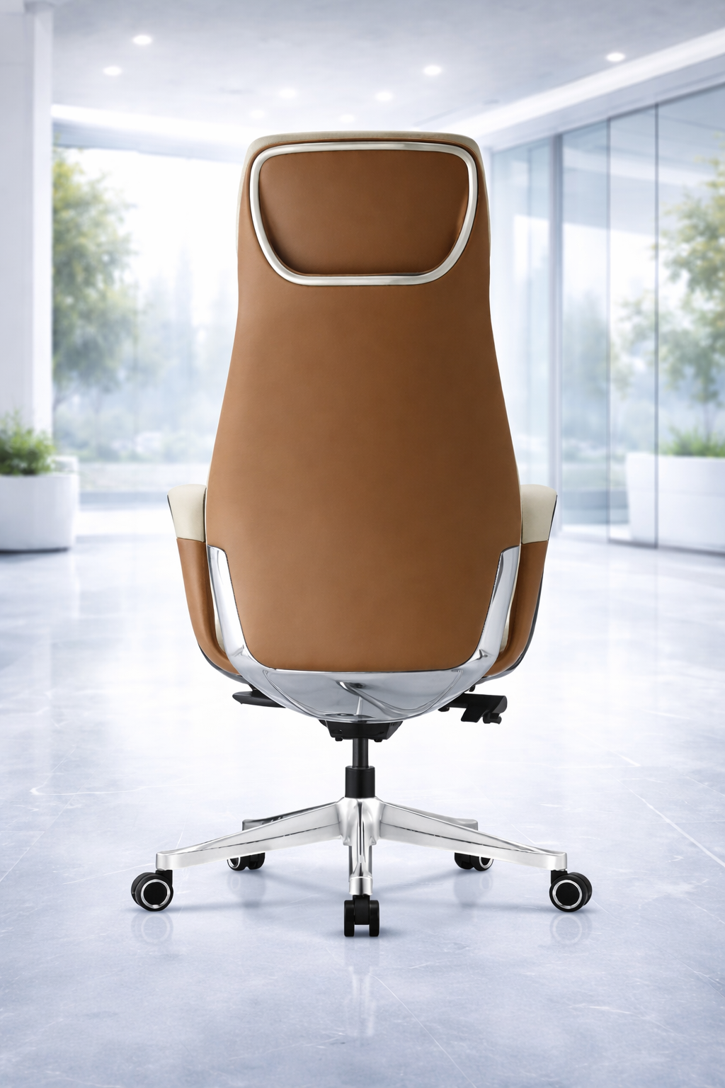 LS1009 Premium Leather Chair | High-Back