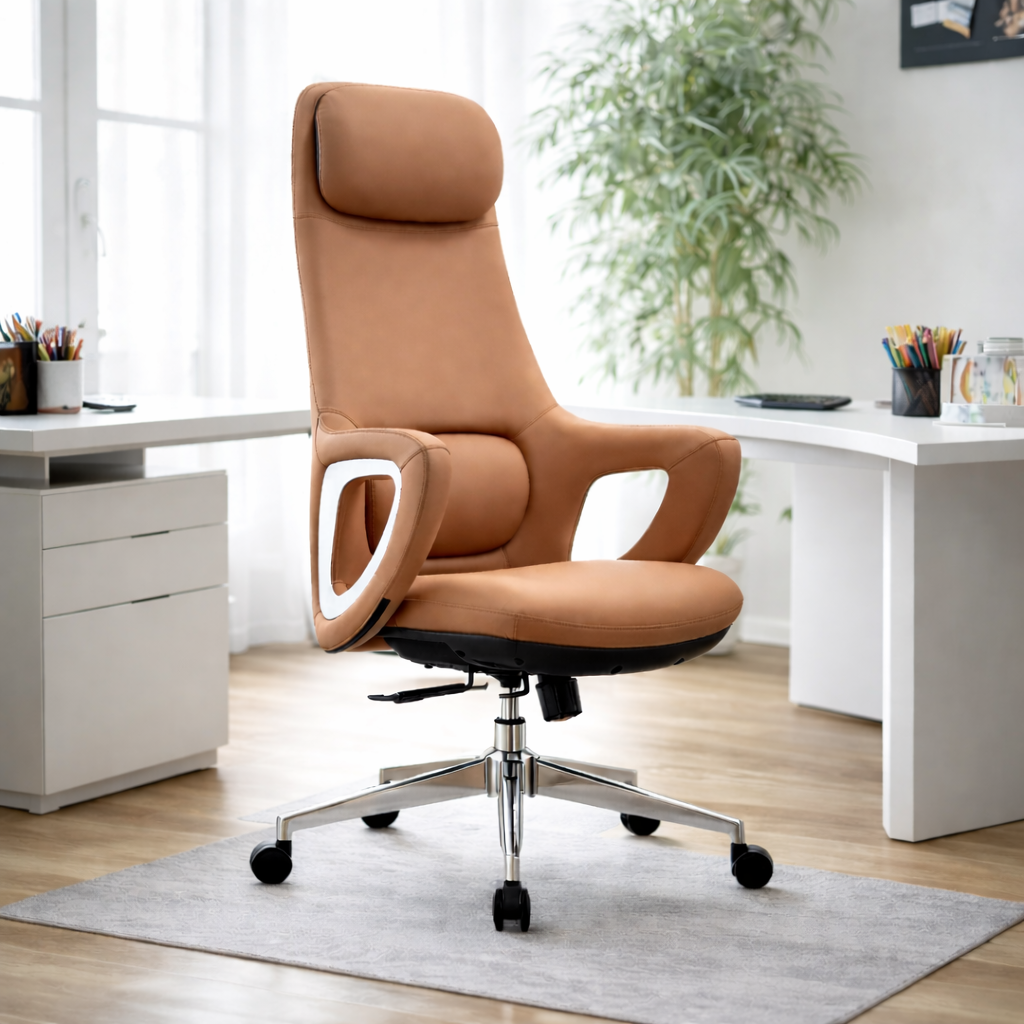 LS1013 Premium Leather Chair | High-Back