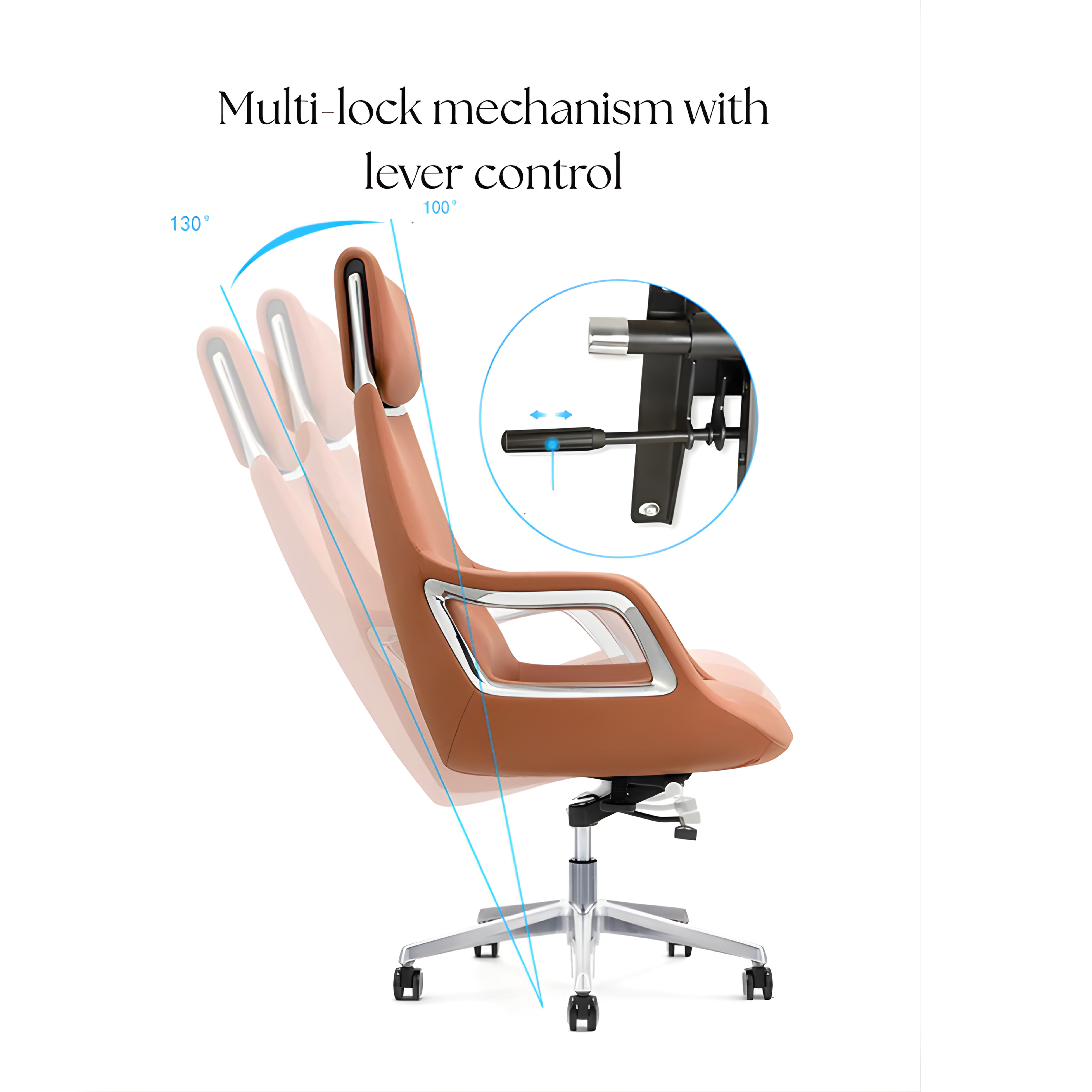 LS1002 Premium Leather Chair | High-Back