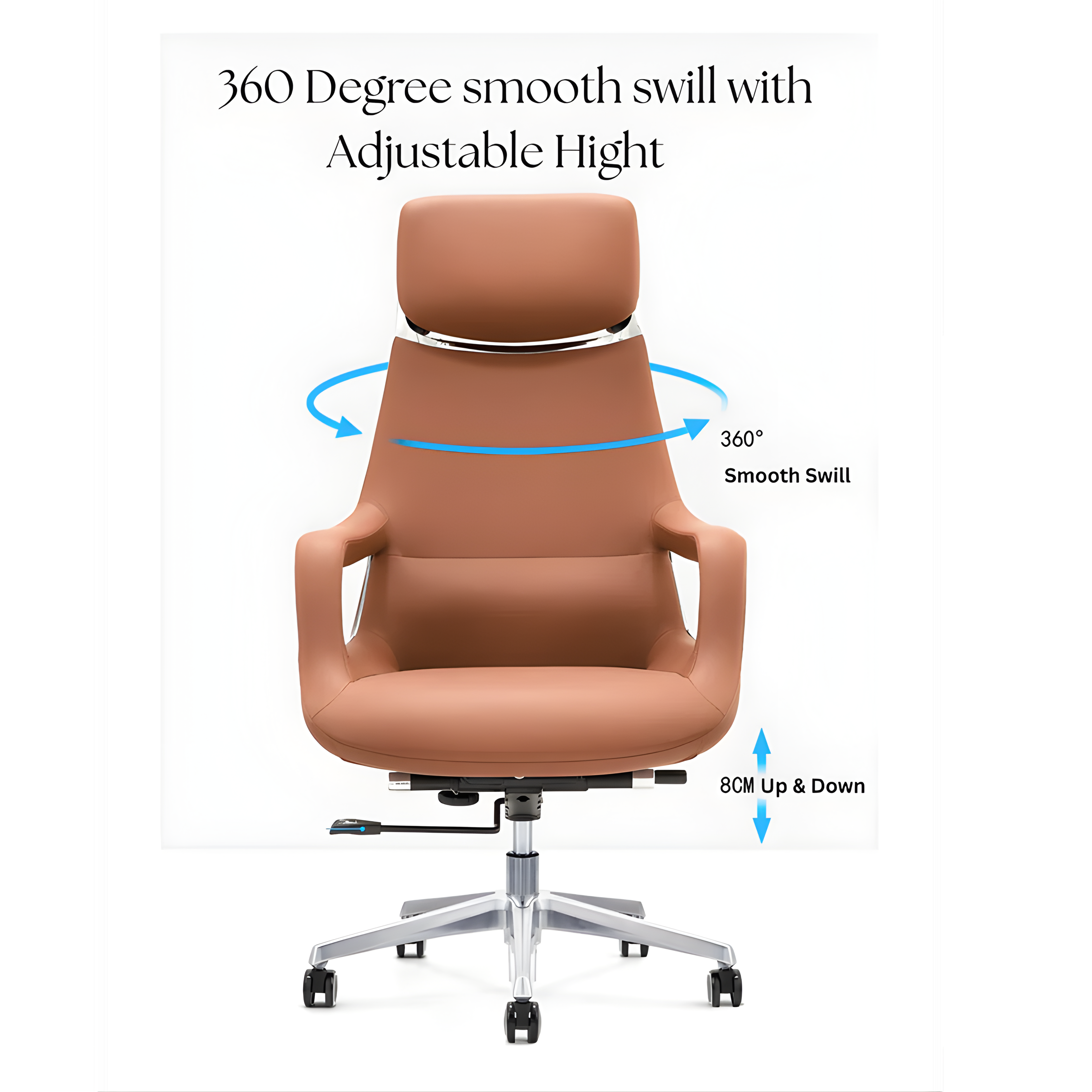 LS1002 Premium Leather Chair | High-Back